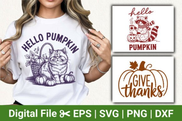 3 Hello Pumpkin Cat Fall Svg Review for Embroidery Projects
