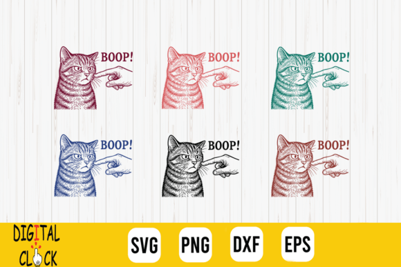 Boop on a Cat s Nose Retro Cat Boop SVG Review