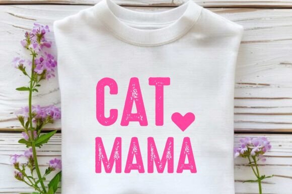 Cat Mama Svg for Mother’s Day Embroidery