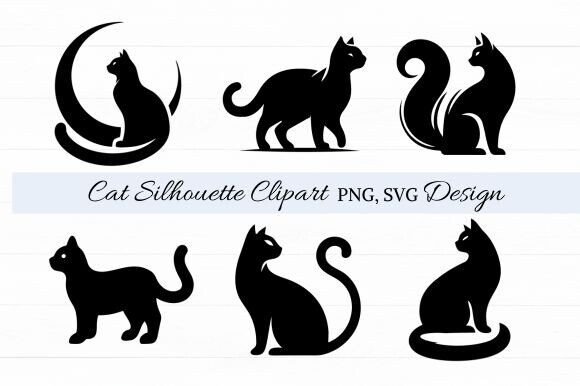 Cat Silhouette, Black Cat PNG, SVG Review