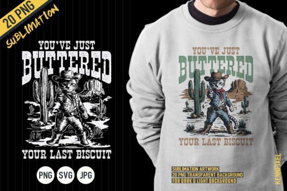 Cowboy Cat Shirt SVG PNG Review