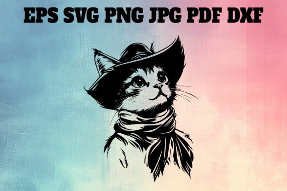 Cute Cowboy Cat Silhouette SVG: A Real Designer's Review