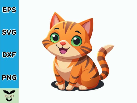 Cute Orange Striped Cat SVG Review
