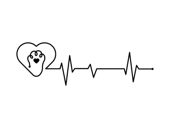 Dog Cat Vet Svg Heartbeat Paw Review