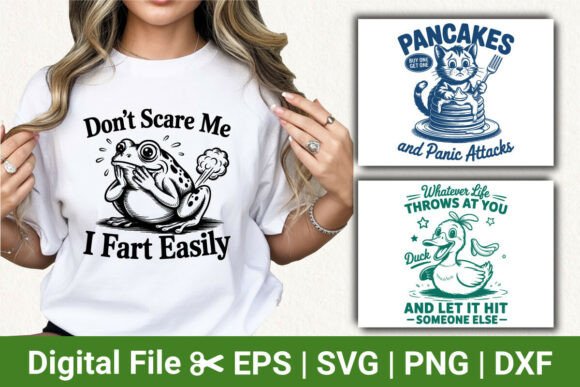 Fart Frog Humor Svg, Cat and Duck Svg Review