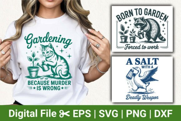 Funny Gardening Cat Animal SVG Bundle Review