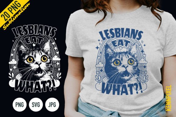 Lesbians Eat What Cat Shirt SVG PNG Review