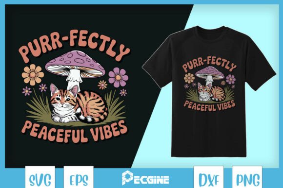 Purr-fectly Peaceful Cat Mushroom SVG Review