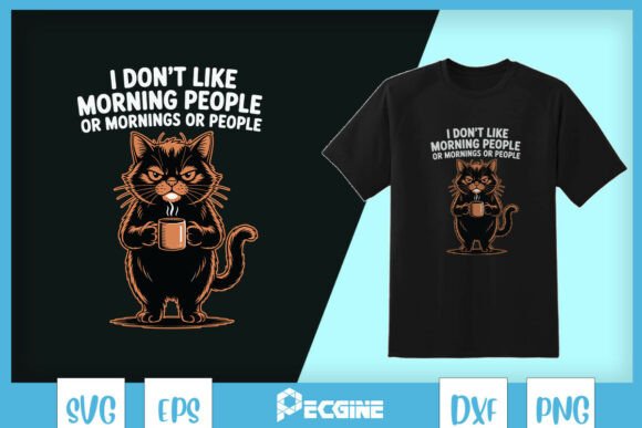 Sarcastic Coffee Cat Funny SVG Review