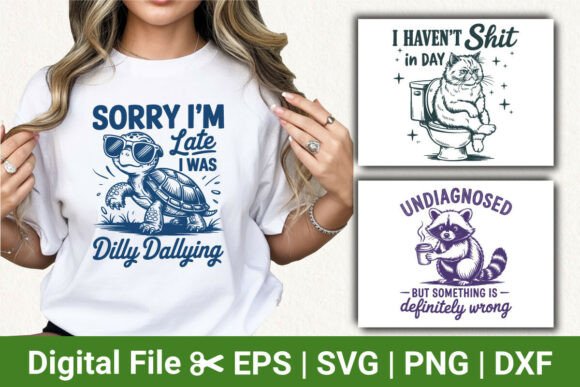 Sarcastic Humor Turtle Cat Raccoon Svg Review
