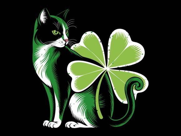 St Patrick s Day Lucky Cat Shamrock SVG Review